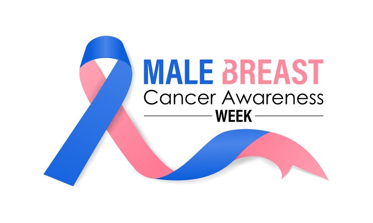 Vector illustration of Male Breast Cancer awareness week is observed every year on third week