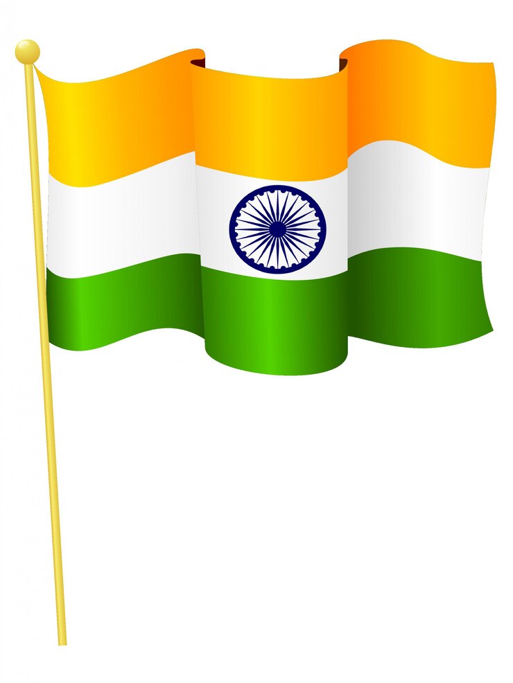 Vector illustration of the national flag of India