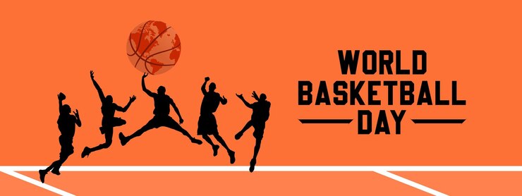 Vector vector illustration of world basketball day