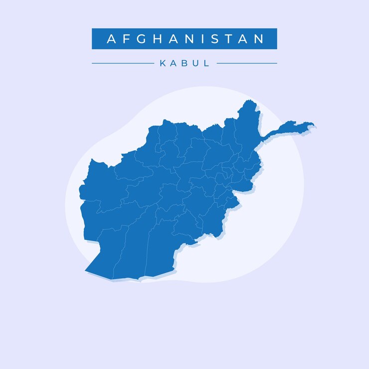Vector illustration vector of afghanistan map Afghanistan