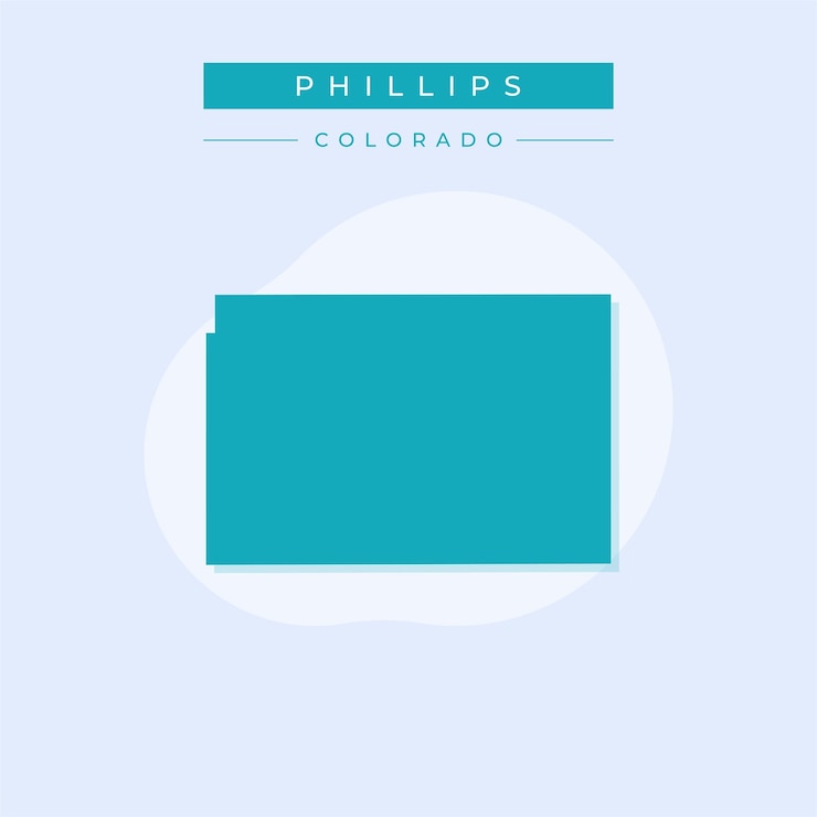 Vector vector illustration vector of phillips map colorado