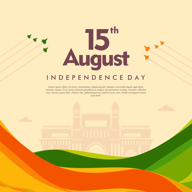 vector india independence day poster template