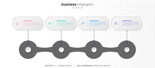 Vector infographic element templates collection