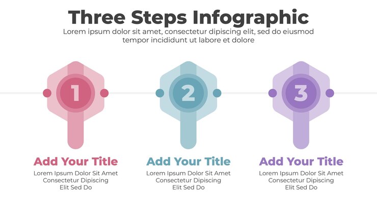 Vector vector infographic template business concept with step