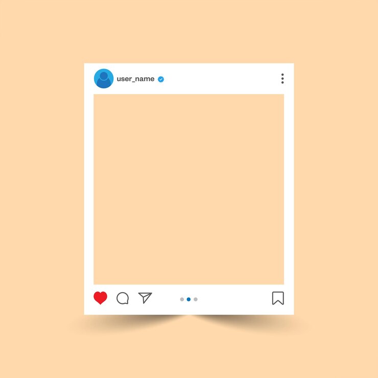 Vector Instagram Post Template Mockup