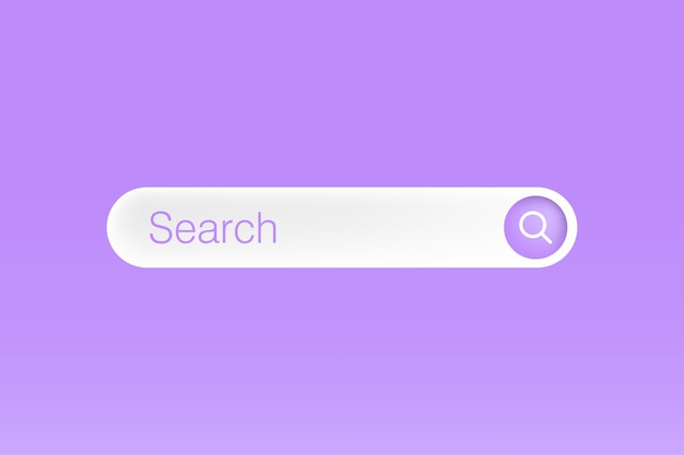 vector internet browser search engine search bar for ui mobile app search address and navigation bar