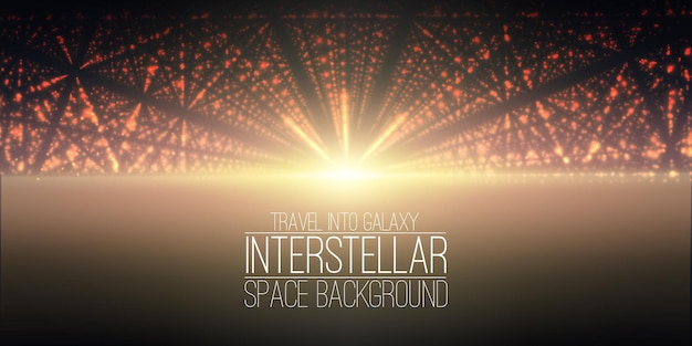 vector interstellar space background cosmic galaxy illustration background with nebula stardust and