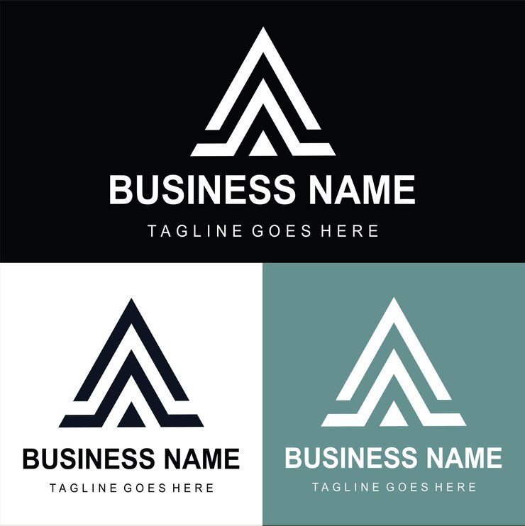 Vector letter a logo design