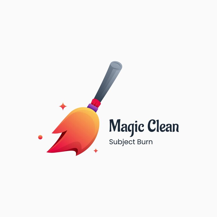 Vector Logo Illustration Magic Clean Gradient Colorful Style