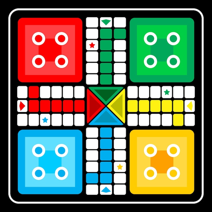 Vector vector ludo board game design