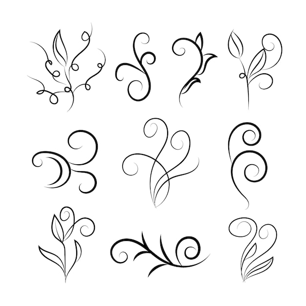 vector luxury ornamental elements collection