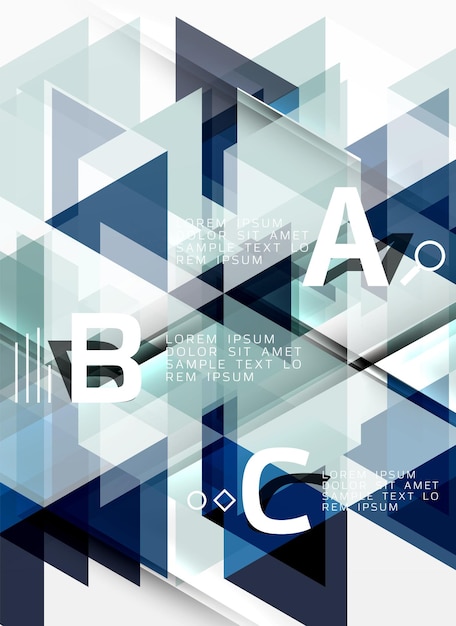 Vector modern triangle abstract background