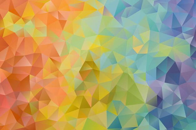 Vector multicolored abstract background of effect geometric triangles