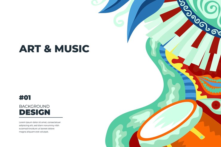 Vector vector music background 4