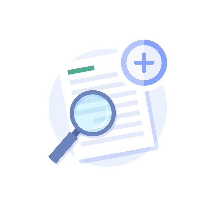 vector not found icon in flat design
