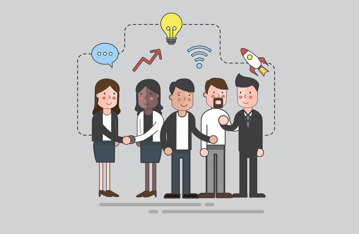 Vector vector of business people