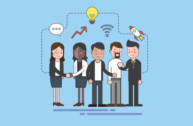 Vector vector of business people