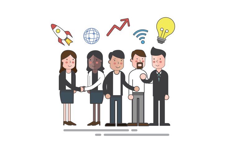 Vector vector of business people