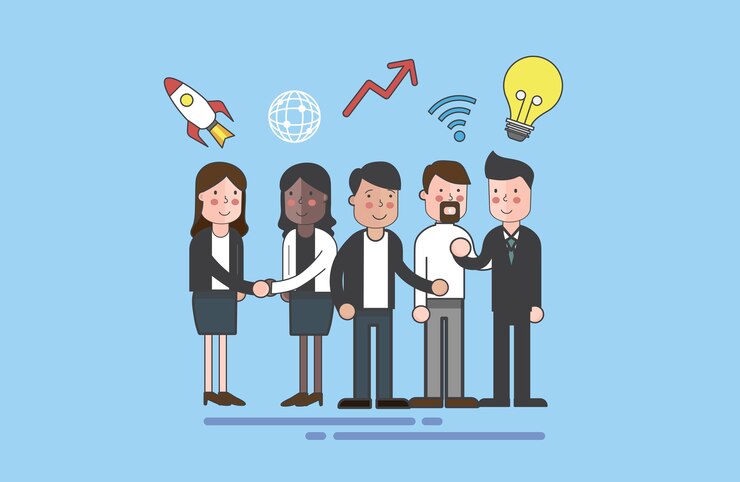 Vector vector of business people