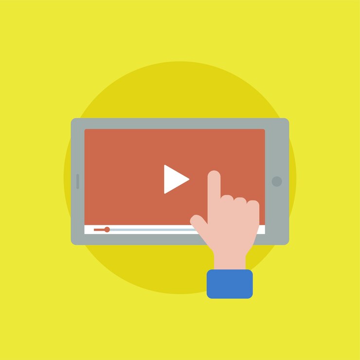 Vector vector of movie player icon