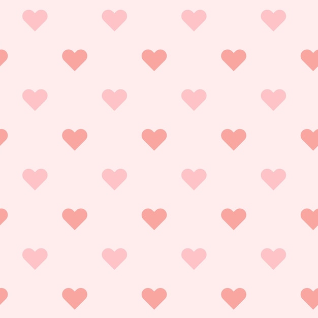 Vector of seamless heart pattern background for Valentines day