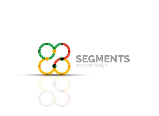 vector outline minimal abstract geometric logo