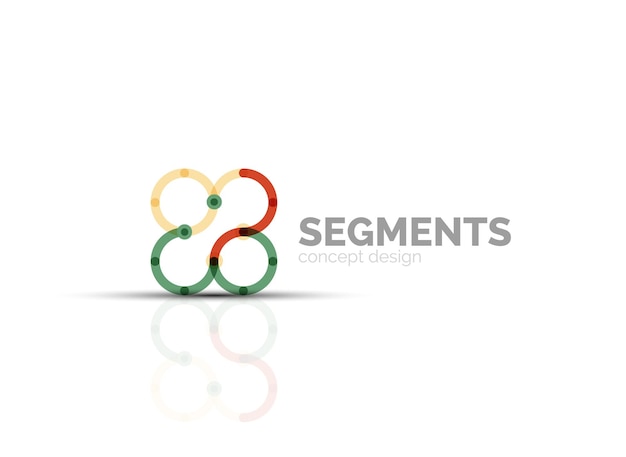 vector outline minimal abstract geometric logo