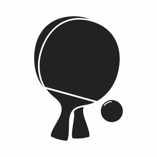 vector ping pong icon on white background