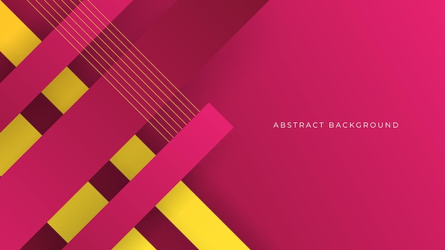 vector pink and yellow modern wave shape background