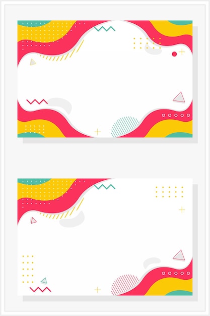 vector premium color background banner abstract background set template vector design vector
