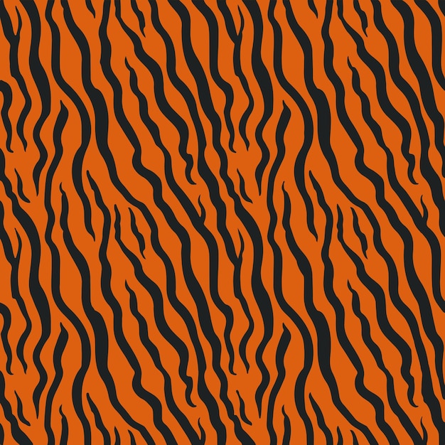 Vector premium tiger skin seamless pattern background