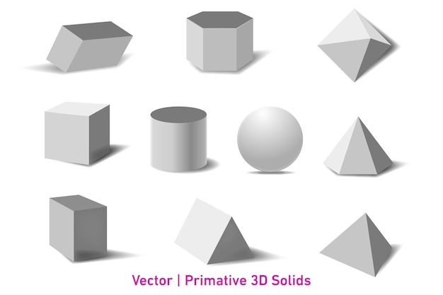 vector primitives 3d style