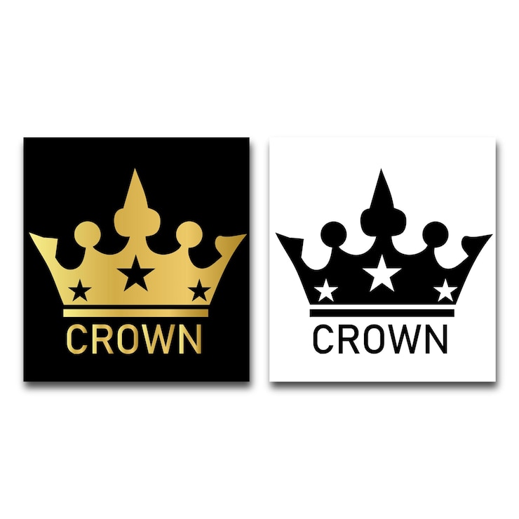 Vector royal logo design with crown shape