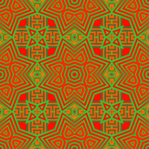 vector seamless abstract background in orange color combined with red color