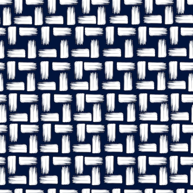 Vector seamless pattern abstraction textured stripes Textured uneven streaks of paint Hand drawing
