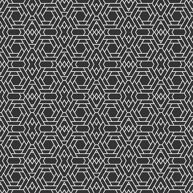 vector seamless pattern geometric abstract background fine lines stock monochrome texture