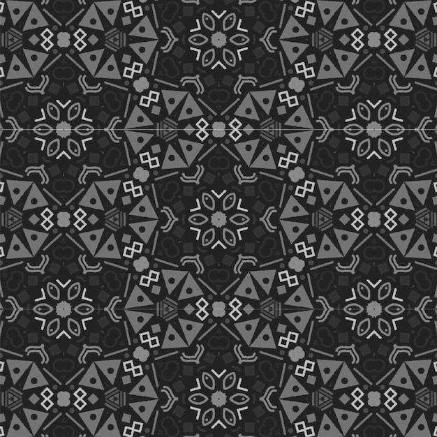Vector seamless pattern Modern monochrome texture Repeating abstract background