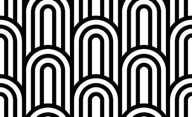 vector seamless pattern with twisted lines