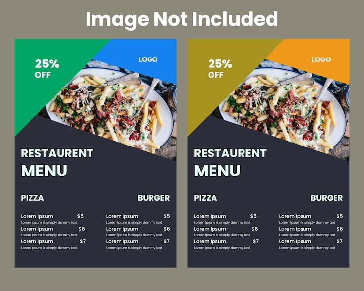 Vector vector special delicious food menu design template