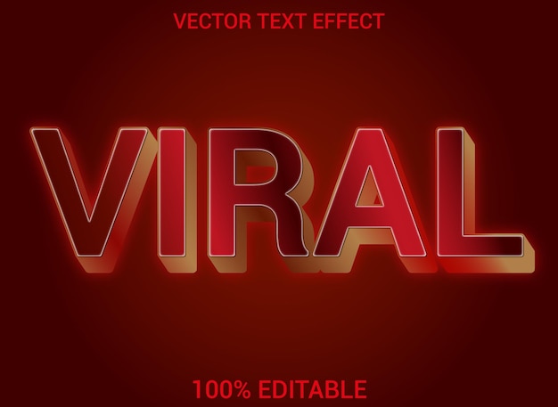 vector text effect design with gradient color