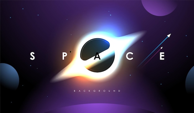 Vector Universe background for presentation design Brochure template with space elements