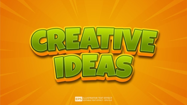 vector vector 3d text editable text effect creative ideas