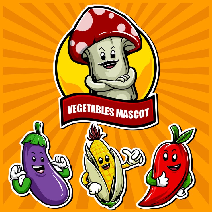 Vegetables mascot