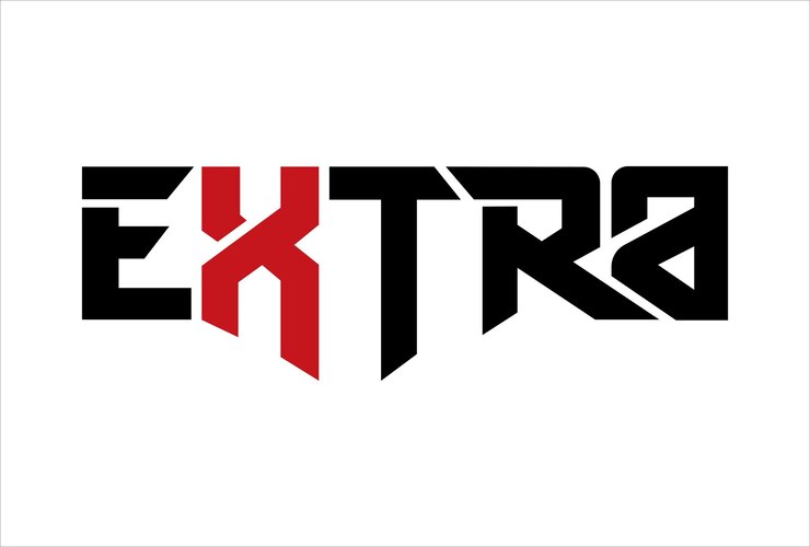 vektor desain ikon logo tipografi tambahan