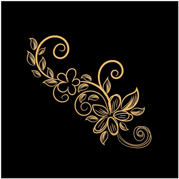 vektor elemen dan ornamen dekoratif vektor vintage indah