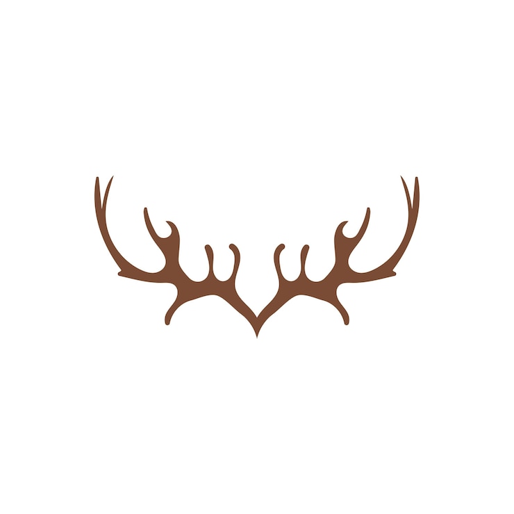 Vector vektor logo ilustrasi tanduk rusa