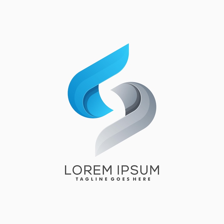 Vector vektor logo warna-warni huruf s tebal