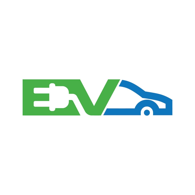 Vector vektor logotipe mobil listrik