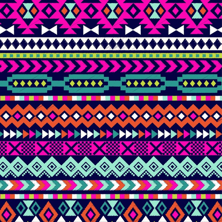 Vector vektor ornamen nordik. pola seamless skandinavia musim dingin