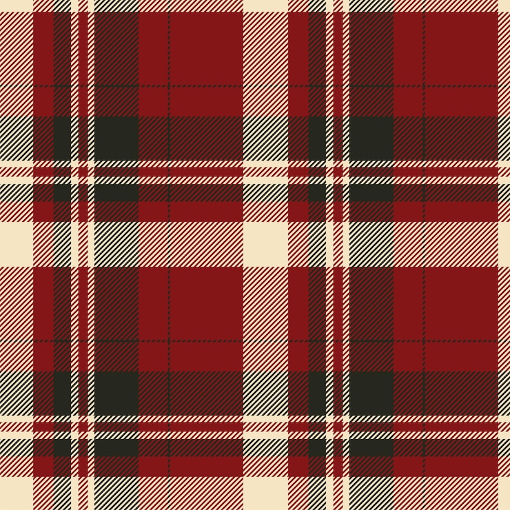 Vector vektor pola kotak-kotak tanpa batas tartan scotland. latar belakang kain retro. tekstur geometris persegi warna kotak-kotak vintage.